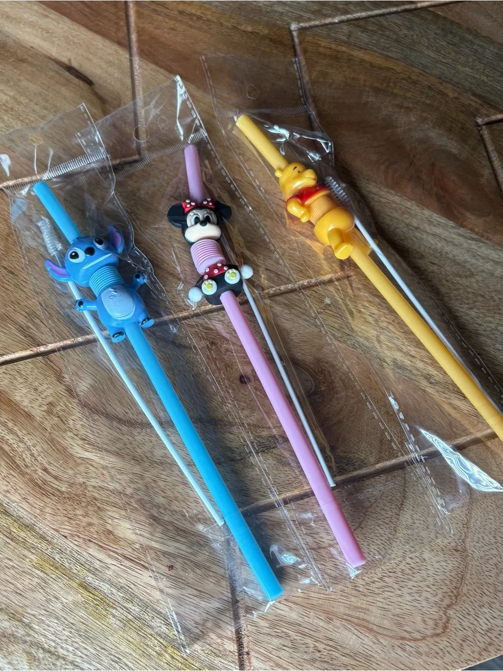 Character Reusable Straw Set of 3